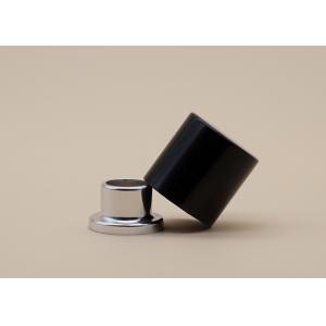 Matte Black Perfume Bottle Lids Cylinder Shape Leak Proof High Reliability