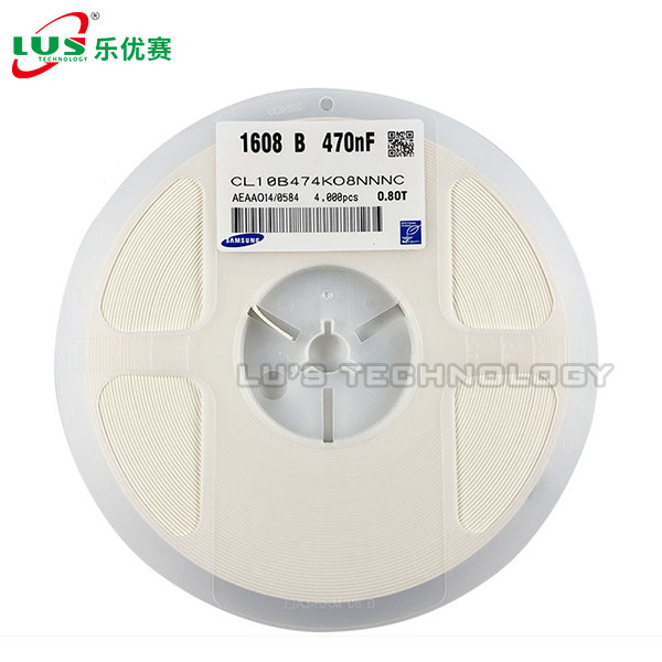 capacitor CL10B474KQ8NNNC 1608 do resistor de 470nF Smd 0,47 F 6.3V