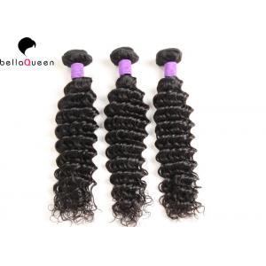 Deep Wave Unprocessed Brazilian Human Hair Weft Full End Without Split