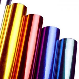China Multi Colors Hot Stamping Foil Rolls for Plastics Glass Metallic Products supplier