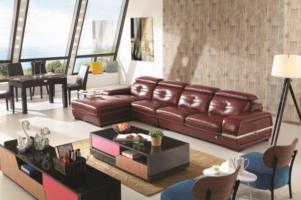 luxury modern living room modern sectional leather sofa furniture