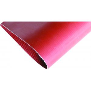 Tissu composé de fibre de verre de silicone rouge, un latéral/tissu enduit de silicone de double