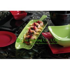 China Eco-friendly Bamboo Fiber Tableware, Bamboo Fiber Plate Manufactuer In China, Leaf-shaped supplier