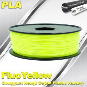 China PLA Fluo-Yellow 3D Printer Fluorescent Filament  Materials 1.75 / 3.0mm supplier