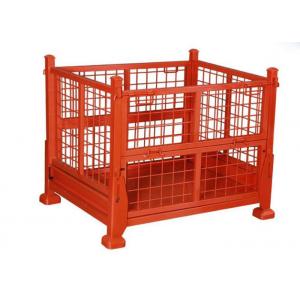 China Collapsed Stillage Pallet Warehouse Racking Cages Stackable Assembled supplier