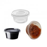 China 2 Oz Portion Disposable Sauce Cup  Plastic Sauce Containers With Lids on sale