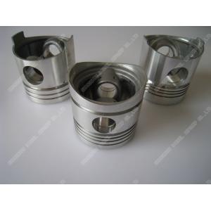 China Piston Single Cylinder Diesel Engine Parts Aluminum Piston Black / Silver Color supplier
