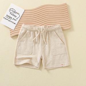 China Toddler Baby Clothes Summer Cotton Shorts Overalls Baby Boys Girls Solid Cotton Linen Shorts Kids Pants Shorts supplier