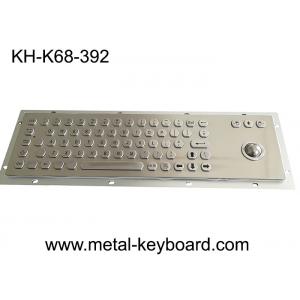 China Vandalism Industrial Computer Keyboard Metal with Panel Mount Trackball supplier