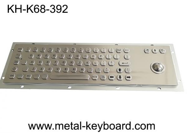 Metal industrial do teclado de computador do vandalismo com o Trackball da