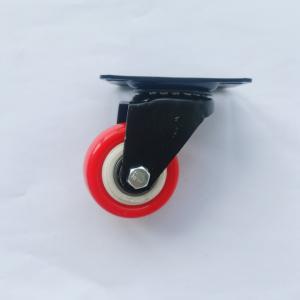 China 35kg Load Capacity Light Duty Caster Wheels PVC Material With Brake supplier