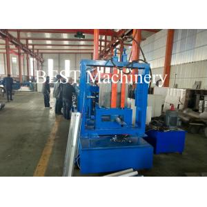 China Automatic Z Section / Purlin Roll Forming Machine Pre Punching Gcr15 Steel Roller Material supplier