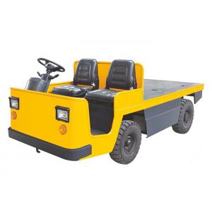 China Pneumatic Battery Operated Platform Truck , Electric Industrial Tow Tractors 3000kg supplier