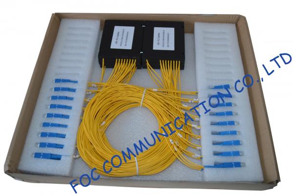 High Return Loss Fiber PLC Splitter 1 × 8 / Compact Pallet Splitter