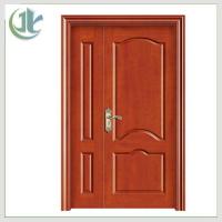 China Termite Resistant Wood Double Doors , Unequal Double House Door on sale