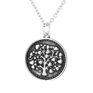 China 14.4in 10g Chroker Sterling Silver Necklace X18 Tree Of Life Pendant supplier
