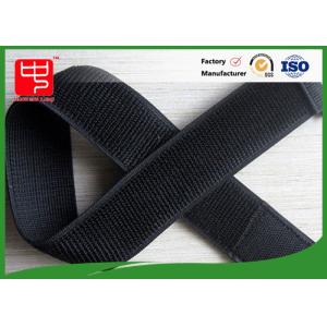 Unnapped loop Elastic  straps , Black  stretch adjustable straps