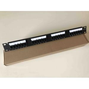 19" 110 IDC UTP Unshielded Rack Mount Patch Panel 24 Port Cat5e With Cable Management