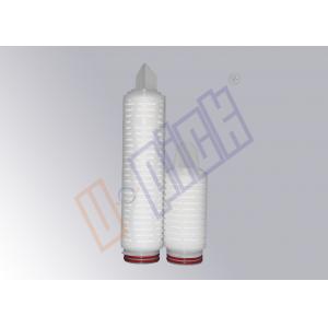 China Food Grade Membrane Filter Cartridge 0.1 - 20 Micron For Beverage / Water supplier