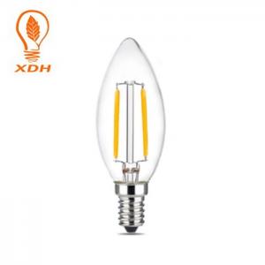 2W E12 E14 LED Filament Bulb , C35 LED Candle Lights For Chandeliers