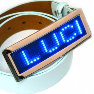 China hot sale flashing led belt buckle supplier