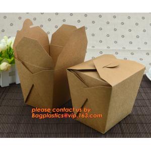 China China suppliers wholesale custom disposable food grade kraft packaging paper lunch box for salad food bagease bagplastic supplier