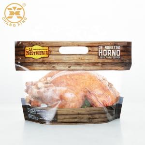 Roast Chicken Packaging bag with Zipper Window Anti fog Heat barrier Roasting chicken Pouches