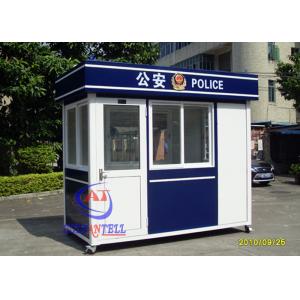 Portable Color Steel Police Sentry Box With Complete Equipment Inside Police Room