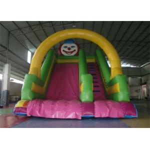 Fire Resistant Double Lane Commercial 18 Foot Inflatable Slide For Garden