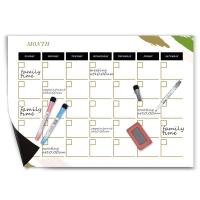 China Fridge Magnetic Calendar Planner Family Monthly Planner Whiteboard on sale