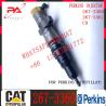 266-4446 Common Rail Diesel Fuel Injector Sprayer 265-8106 267-3360 For C-A-T C9 Engine