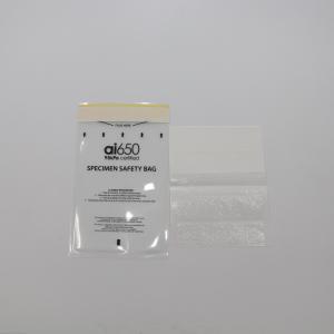 China 3 Walls Lab Use Clear Plastic Specimen Biohazard Bags Eco Friendly supplier