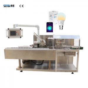 China Easy Operation Horizontal Automatic Cartoning Machine For LED Bulbs Lights supplier