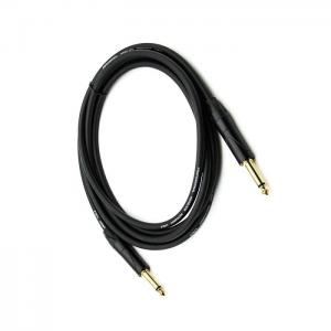 Black Braided Instrument Cable For Bass , 20ft Audio Cable For Guitar