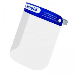 PET Disposable Face Shield , Splash Face Shield With CE FDA Certification