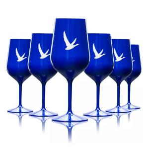 Party Vodka Reusable Plastic Wine Glasses White Blue Grey Goose Acrylic Glasses Tumbler