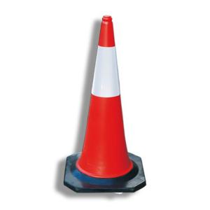 Durable High Visibility Traffic Cones , 1000mm Lightweight Collapsible Traffic Cone