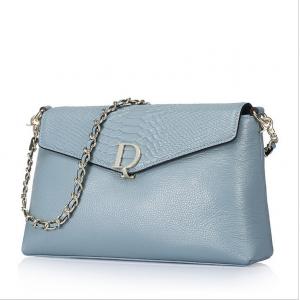 Genuine leather handbags cowhide serpentine shoulder bag with D-lock