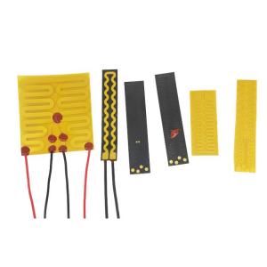 China Electric Polyimide Heater Element Yellow Black Color For Hair Straightener supplier