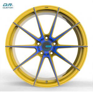 24 Inch Lightweight Forged Alloy Wheels Brushed Gold Super Light Rims