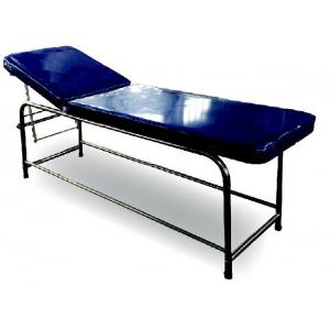 China Stainless Steel Medical Examination Couch Blue Color Legs Fitted With PVC Stumps supplier