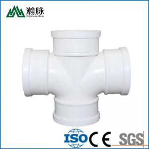 90 Degree Plastic PVC Grooved Pipe Fittings Elbow For Water Supply Drainage