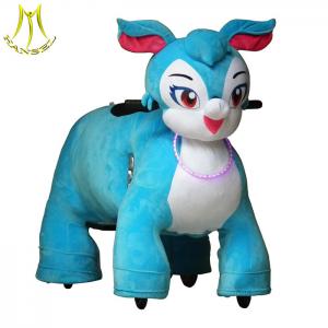 Hansel ride on plush animals scooter for sale and electric ride on horse motorized animals with stuffed plush animal