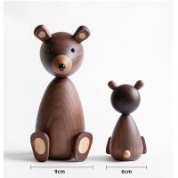 China Odorless Handmade Wooden Toys Tabletop Small Wooden Animal Multiple Color on sale