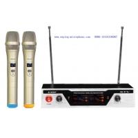 China GL-313  two-handheld VHF colorful wireless microphone with screen   / micrófono / good quality on sale