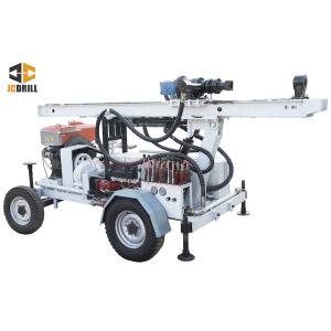 China 24kw Engine Power Water Well Drilling Rig Dth Drilling Machine Trailer Mounted supplier