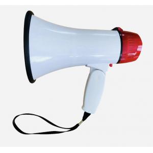 China 7in Lithium Battery Operated Bullhorn Plastic Mega Phone Record Voice  TF Card supplier