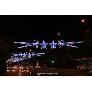 2014 outdoor christmas 500cm 600cm blue star motif light