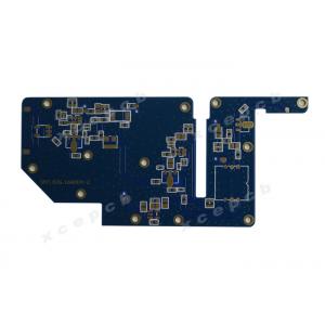 Hard Gold Blue Soldermask Multilayer PCB Copper Clad Laminate 1.6mm Thickness 1oz