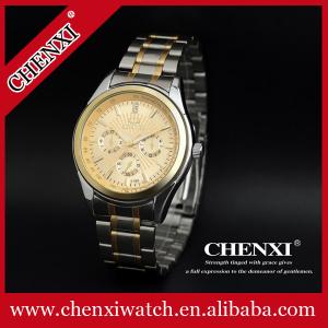 China T018A6 Quartz Stainless Steel Back Watch Water Resistant Watches 3ATM Gold Quartz Watch supplier